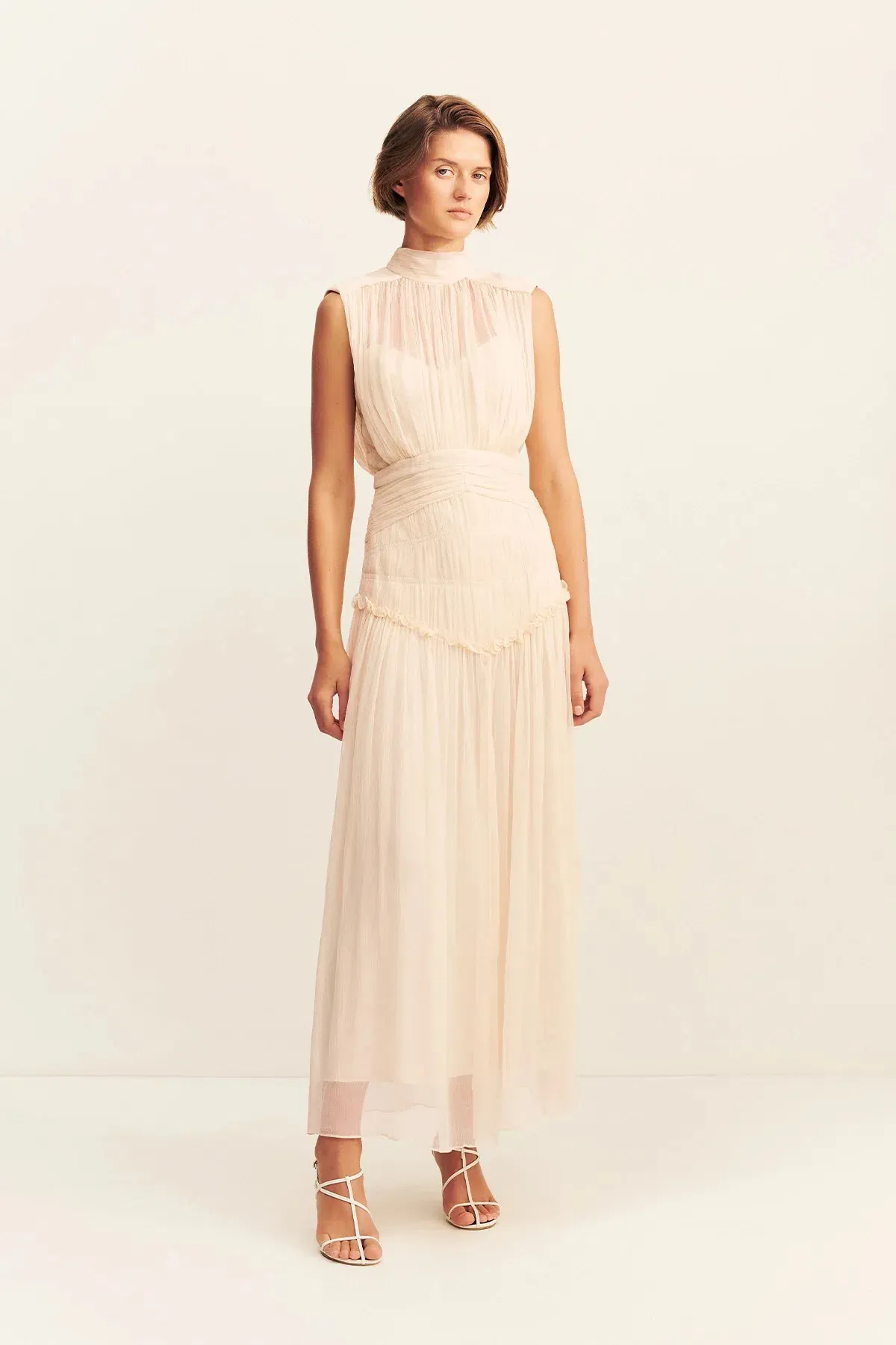 Shona Joy Clemence High Neck Midi Dress; size 10 - Image 1