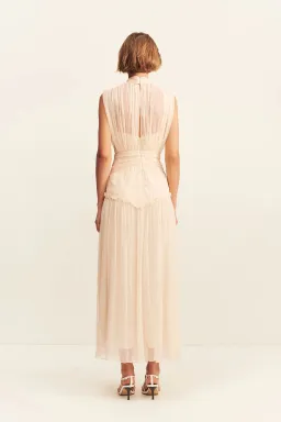 Shona Joy Clemence High Neck Midi Dress; size 10 for rent on The Volte - image 2