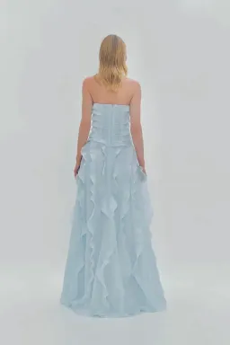  🩵 Aje ALLAIRIE GOWN in Pastel Blue - Size 10 AU  🩵 Ruffled Tiered Maxi Dress  🩵 for rent on The Volte - image 10