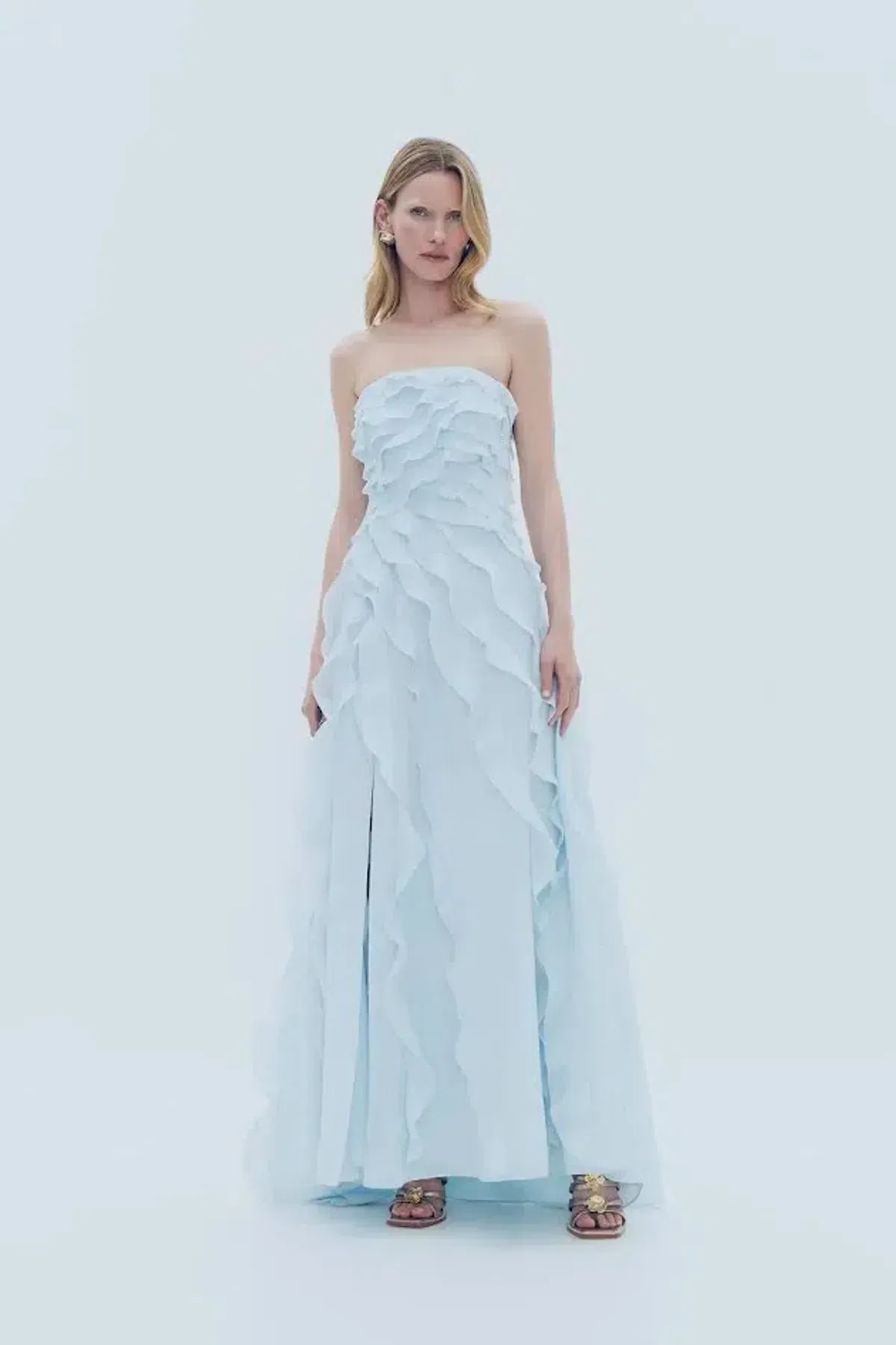 🩵 Aje ALLAIRIE GOWN in Pastel Blue - Size 8 AU 🩵 Ruffled Tiered Maxi Dress 🩵 - Image 5