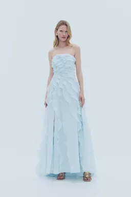  🩵 Aje ALLAIRIE GOWN in Pastel Blue - Size 8 AU  🩵 Ruffled Tiered Maxi Dress  🩵 for rent on The Volte - image 5