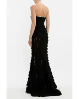 🖤 REBECCA VALLANCE Cherie Amour Gown – Black – Size 10 AU - Embellished Formal Maxi Dress 🖤 for rent on The Volte - image 6