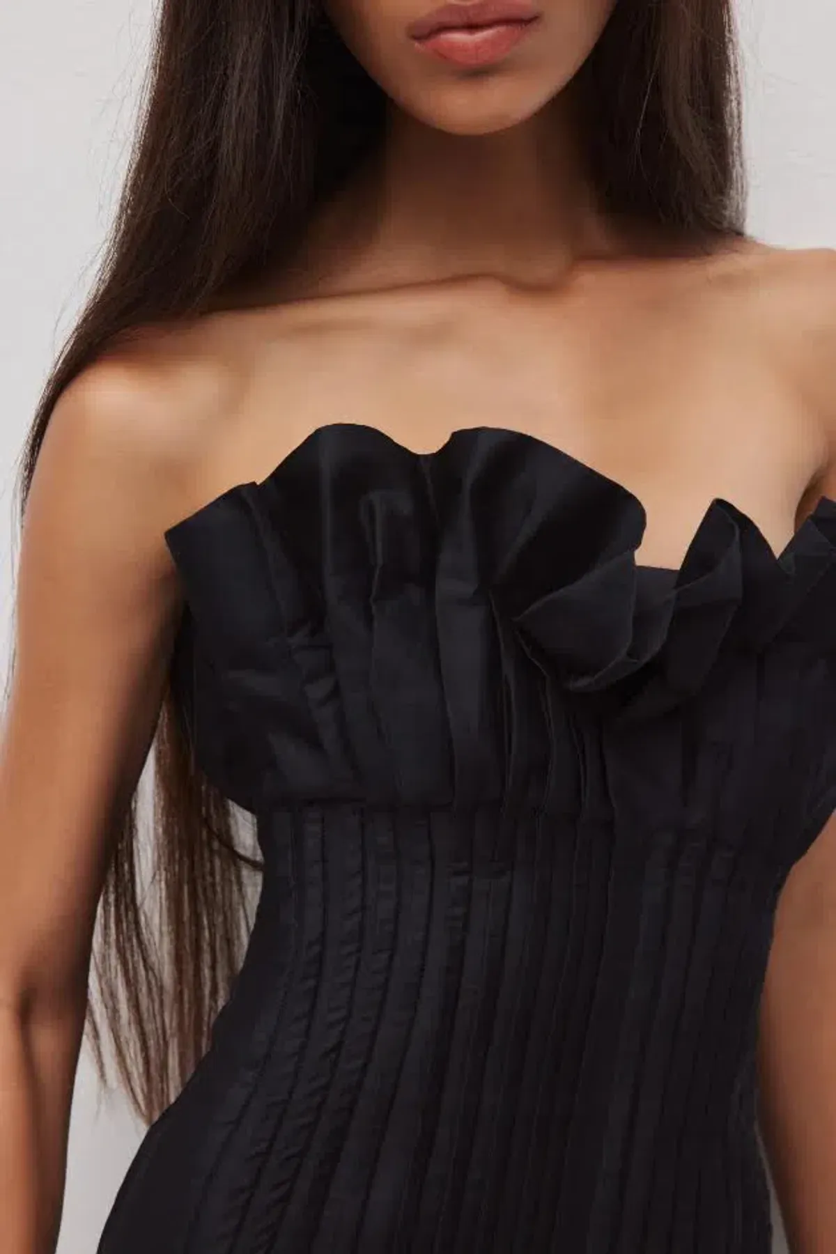 🖤 AJE Ivy Bubble Hem Gown – Black – Size 10 AU Strapless Formal Maxi Dress🖤 - Image 10
