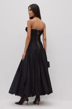 🖤 AJE Ivy Bubble Hem Gown – Black – Size 10 AU Strapless Formal Maxi Dress🖤 for rent on The Volte - image 5