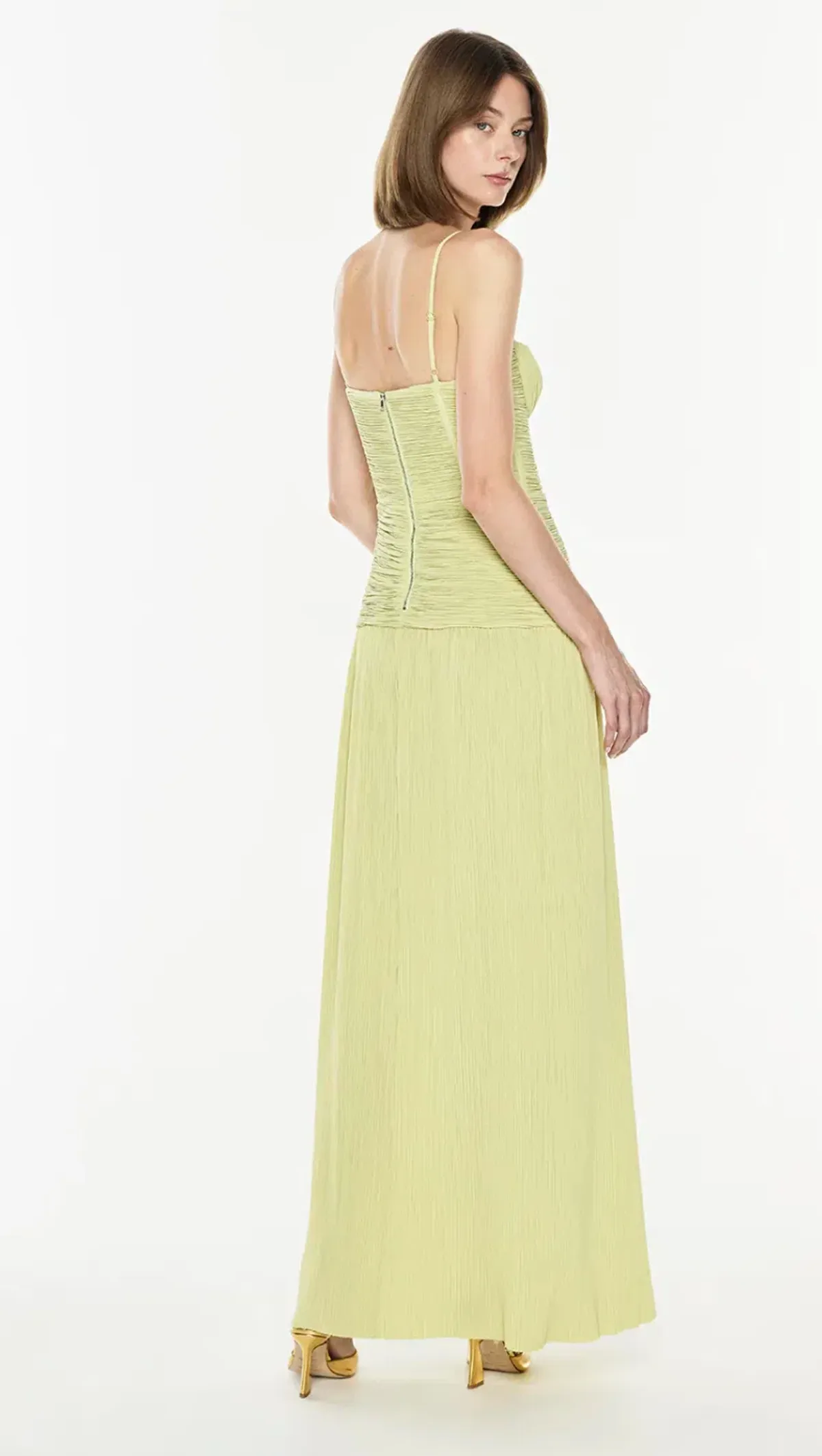 MANNING CARTELL DOUBLE TIME PLEAT DRESS in Pistachio AU 12 - Image 2