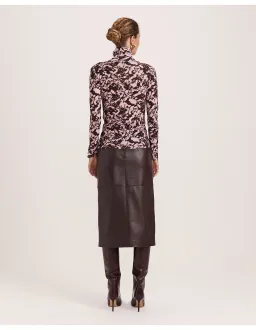 Saba Truffle Wool Long Sleeve Top L Pink Brown for rent on The Volte - image 5