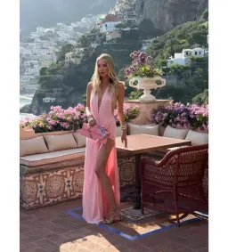 WINONA GOWN IN BLOSSOM PINK - Natalie Rolt, Size S for rent on The Volte - image 7