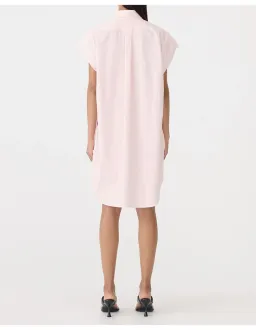 Bassike Crushed Cotton Sleeveless Dress Size 0 Soft Pink for rent on The Volte - image 4