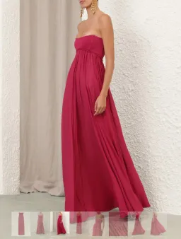 Zimmermann Luna Jersey Bandeau Gown Size 0 for rent on The Volte - image 3