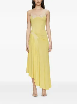 Christopher Esber Delphin Lace Rib Midi Dress for rent on The Volte - image 1