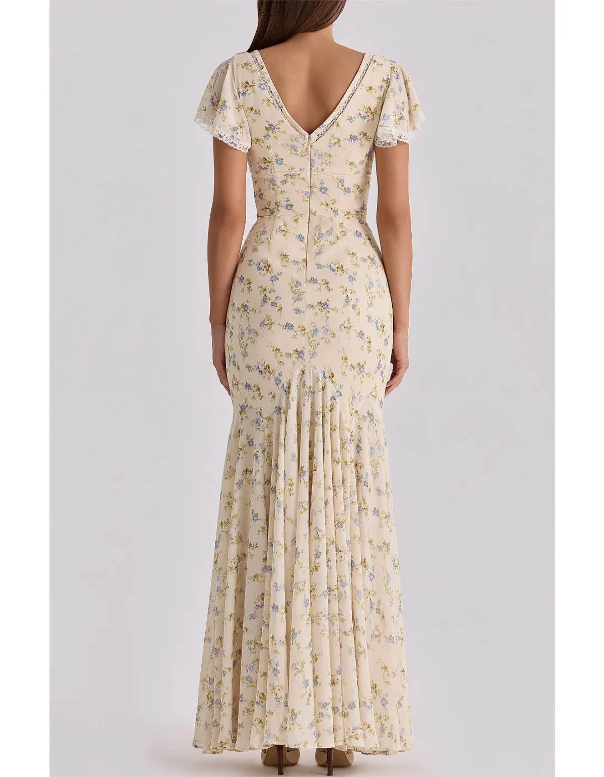 House of CB Amina Georgette Maxi Tea Dress Size 6 - 8  - Image 2