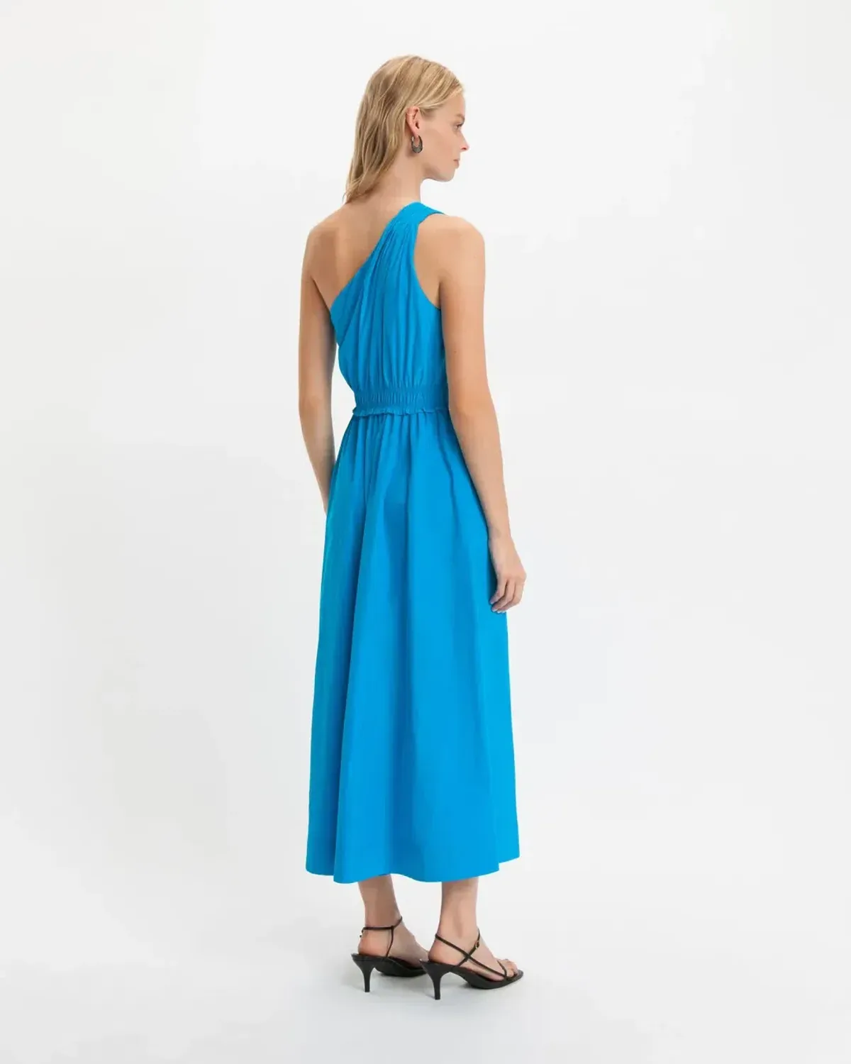 Cue 10 asymmetric dress blue - Image 3
