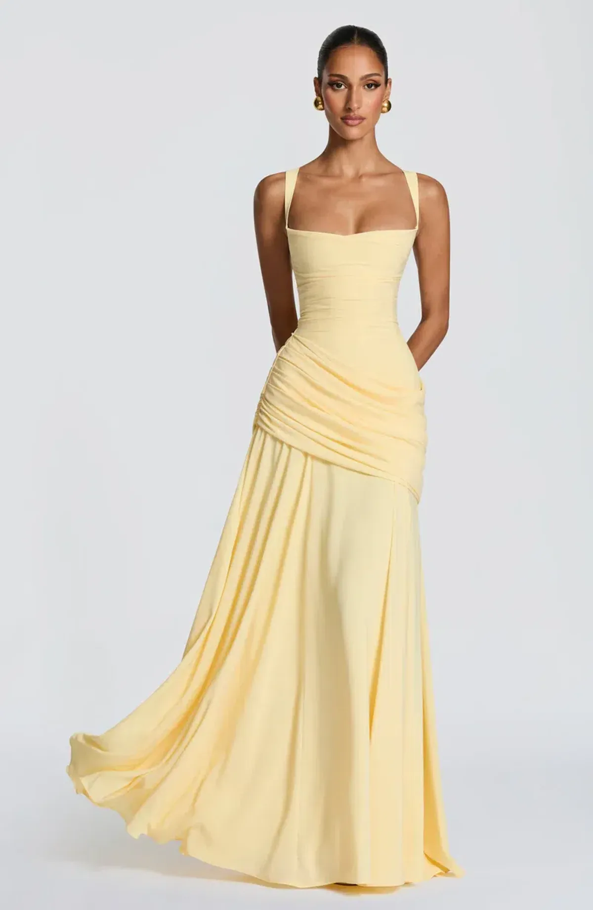 Babyboo Sura Maxi Dress Lemon M - Image 1