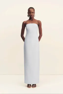 Shona Joy Otis Strapless Panneled Maxi Dress Sky Size 10 for rent on The Volte - image 1