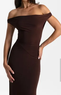 Natalie Rolt Bettina Gown size 12 Espresso  for rent on The Volte - image 4