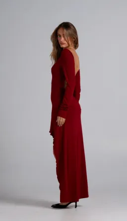 Amelie Teje Prima Maxi dress in Deep Red for rent on The Volte - image 4