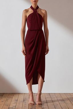 Shone Joy  - Core Knot Draped Dress for rent on The Volte - image 1