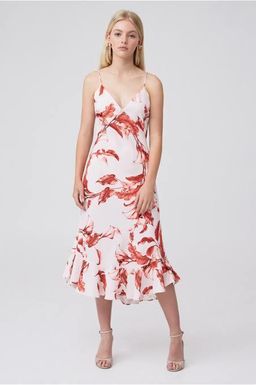 Keepsake the Label Pretty One Midi Dress Floral Size 8 for rent on The Volte - image 1