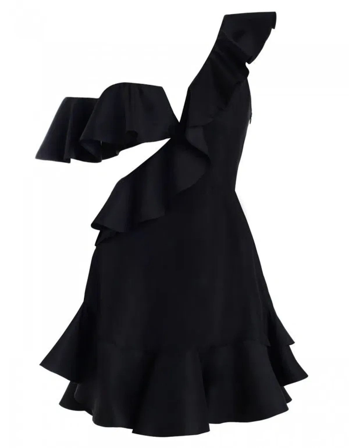 Zimmermann Rife Flounce Mini Dress Black Size 2 / Au 12 - Image 2