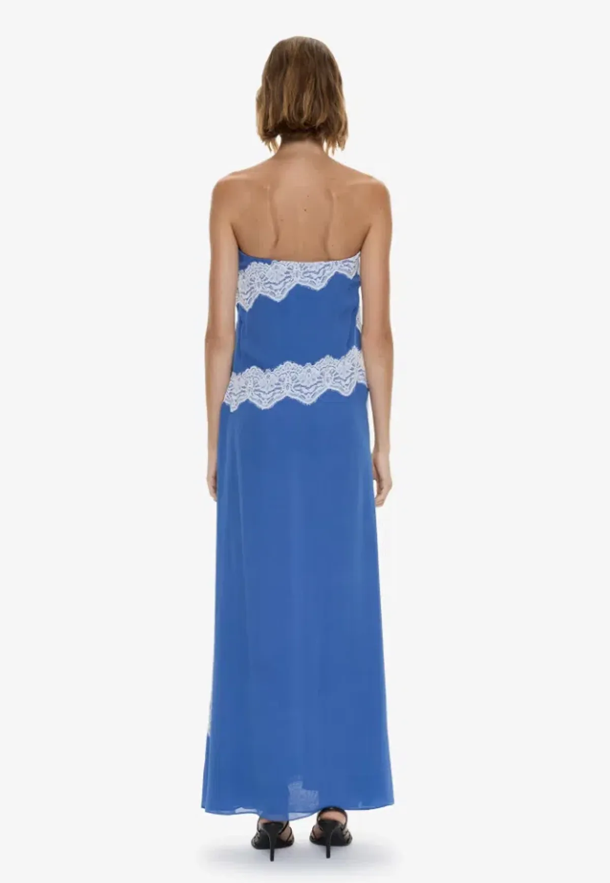 Christopher Esber Verve Lace Strapless Dress azurite white Size 8 - Image 2