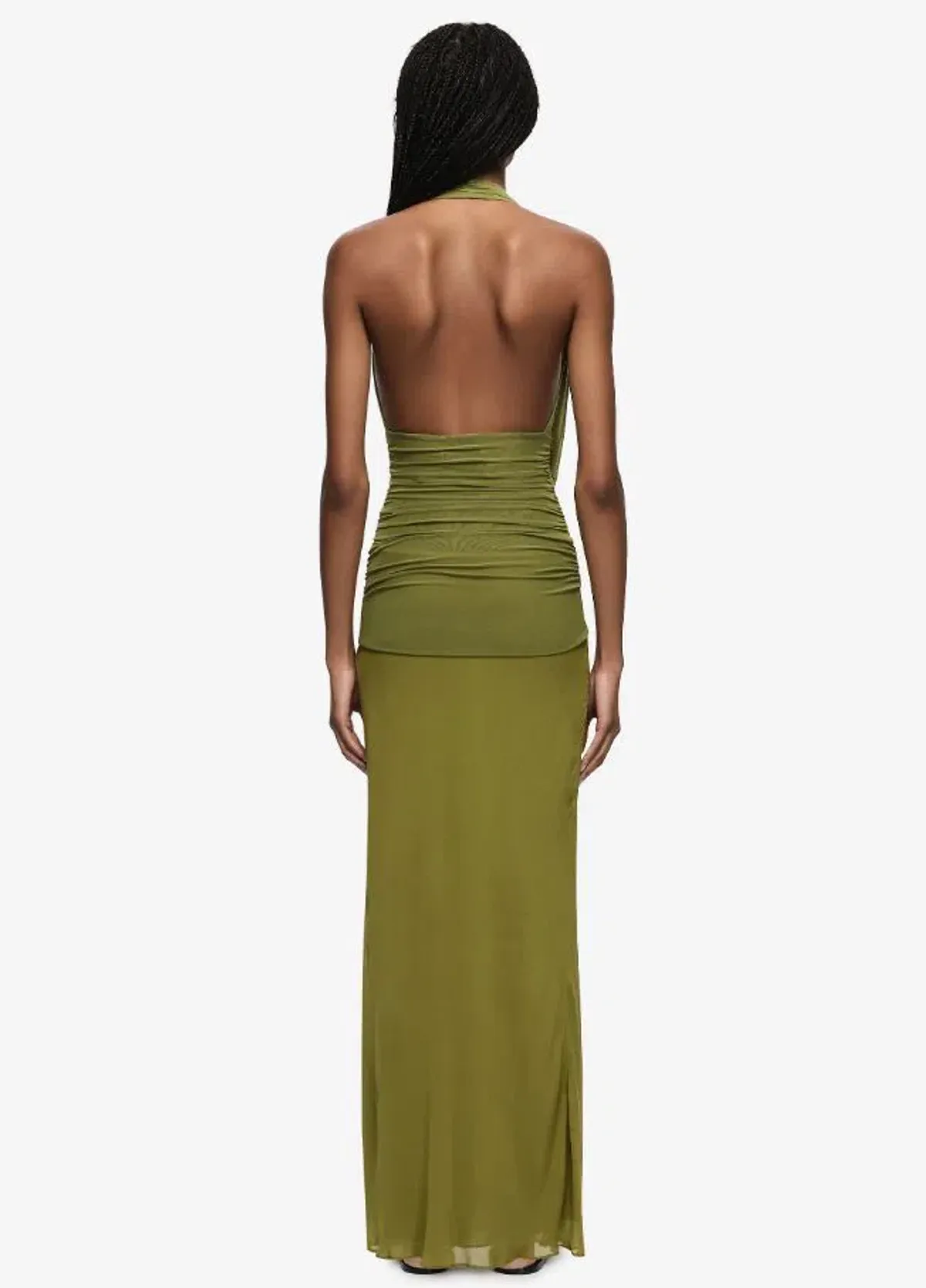 Bec and Bridge Cassis Drape Maxi in Fern Green Size 6 - Image 3