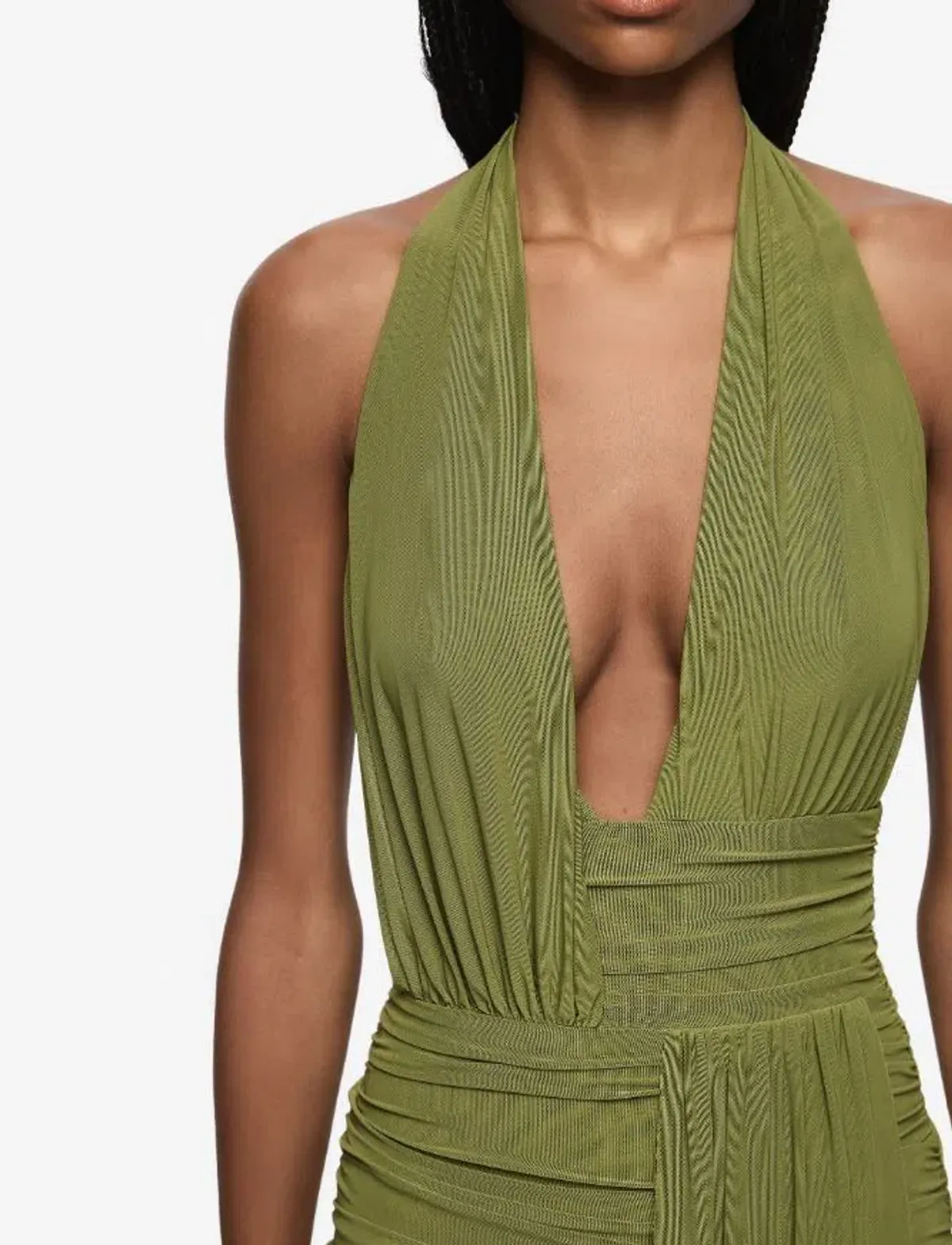 Bec and Bridge Cassis Drape Maxi in Fern Green Size 6 - Image 2