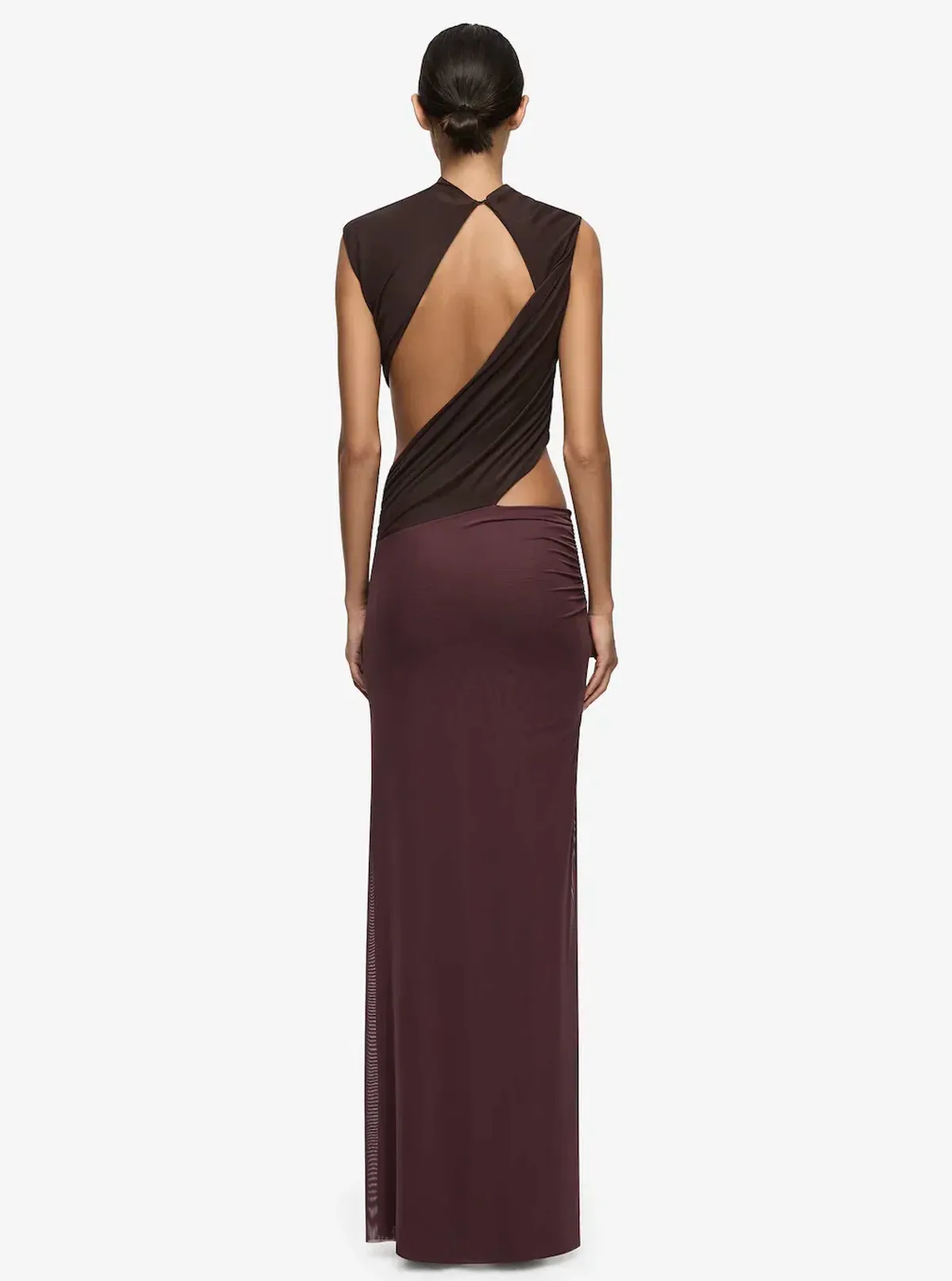 Conni Maxi Dress | Aubergine/ Dark Choc - Size 10 - Image 3