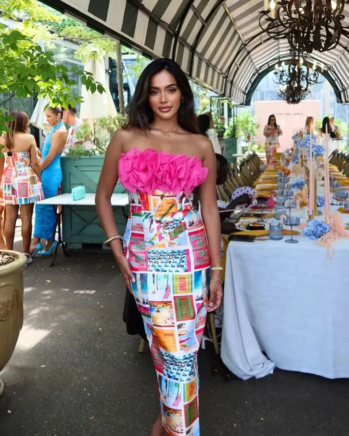 ELIYA THE LABEL POSITANO MIDI DRESS Ravalo Messina | SIZE XS AU 6 - Image 1