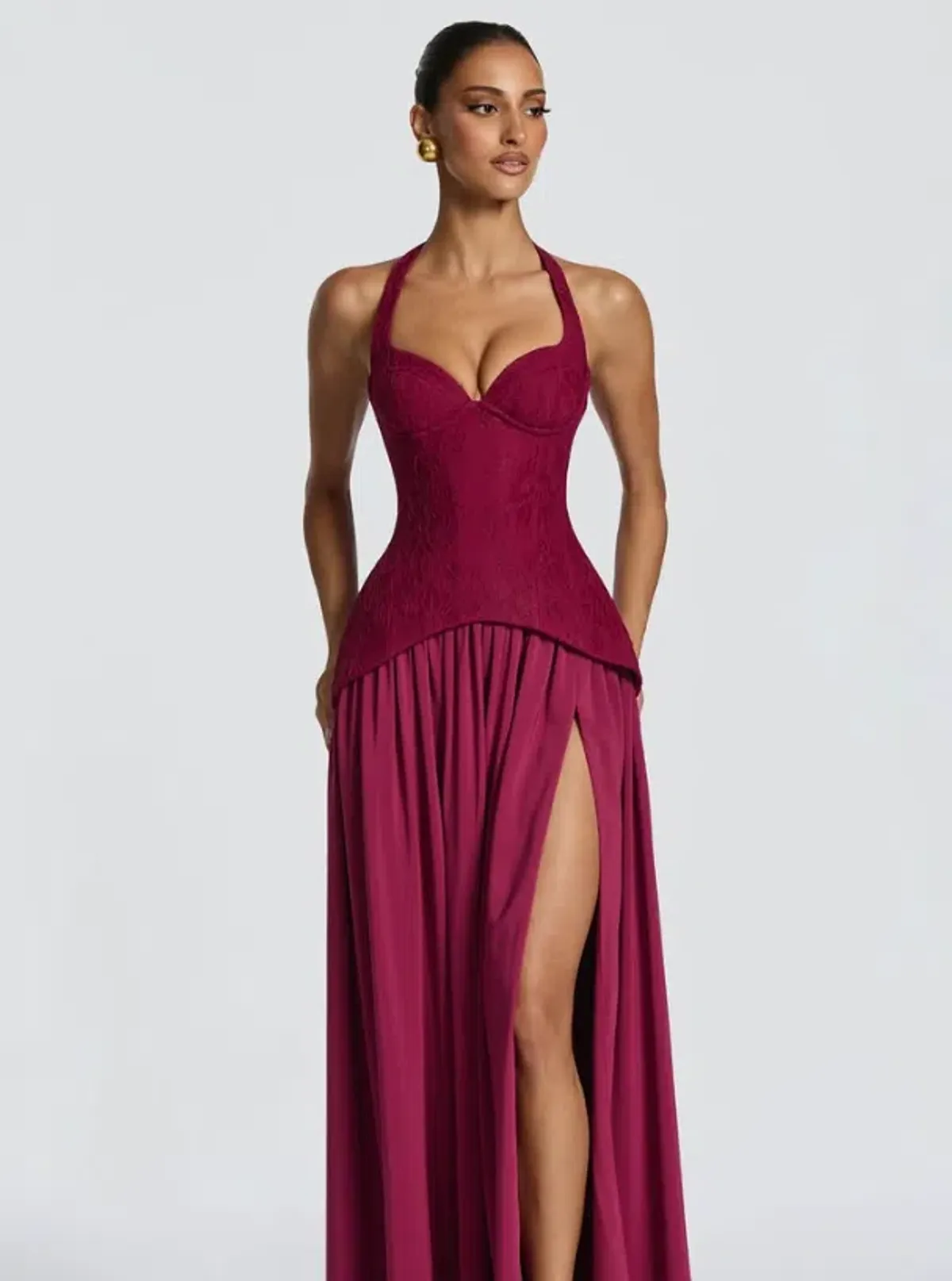 Babyboo Almira Maxi Dress Mulberry size 8 - Image 1
