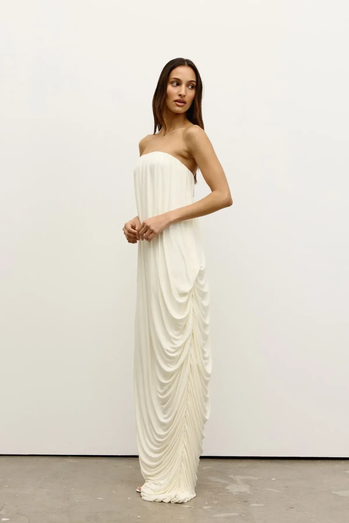 Bayse Callista Maxi Dress Ivory Size 10 / M - Image 4