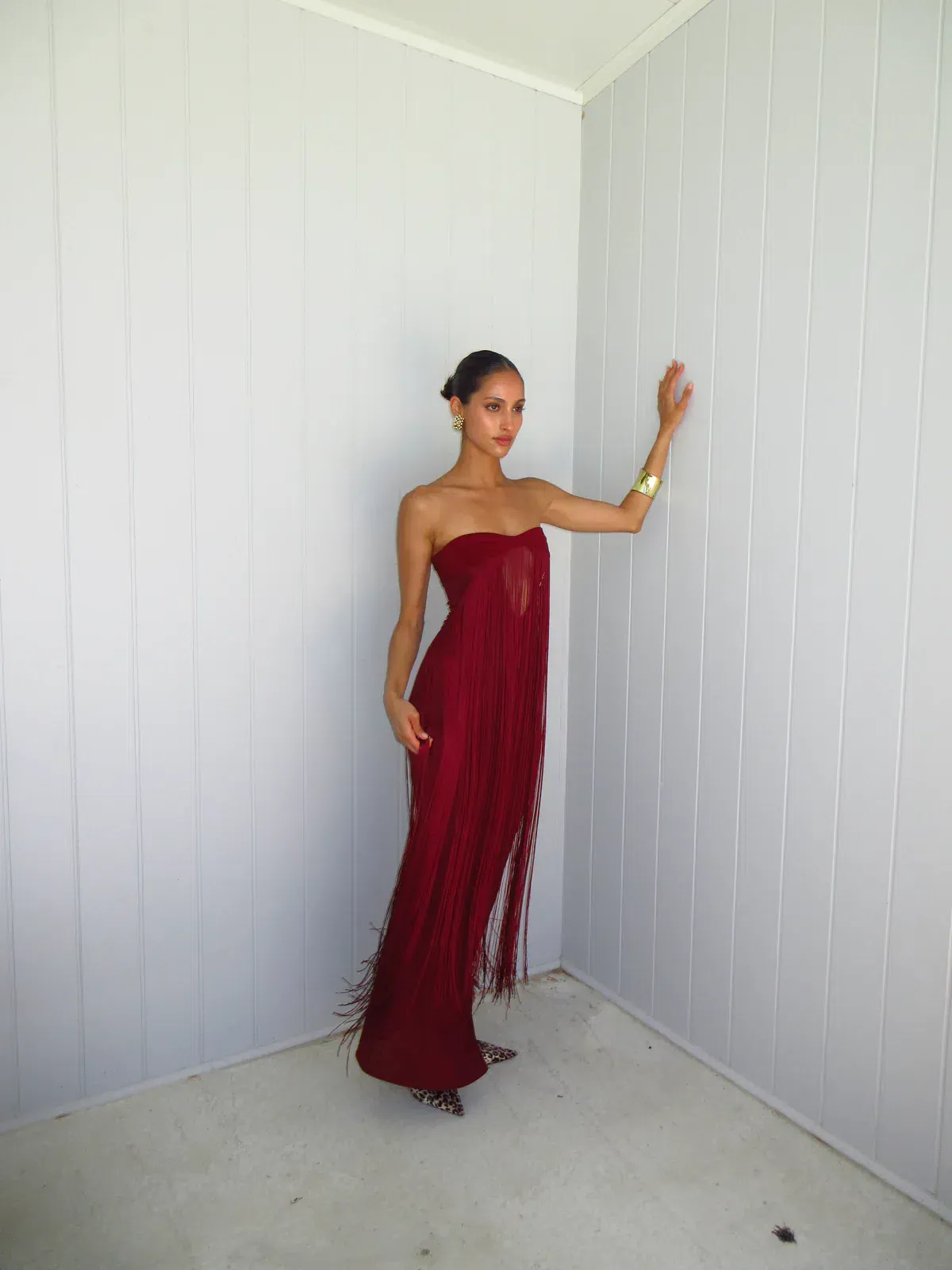 Deconduarte Venus Dress size small Wine - Image 1
