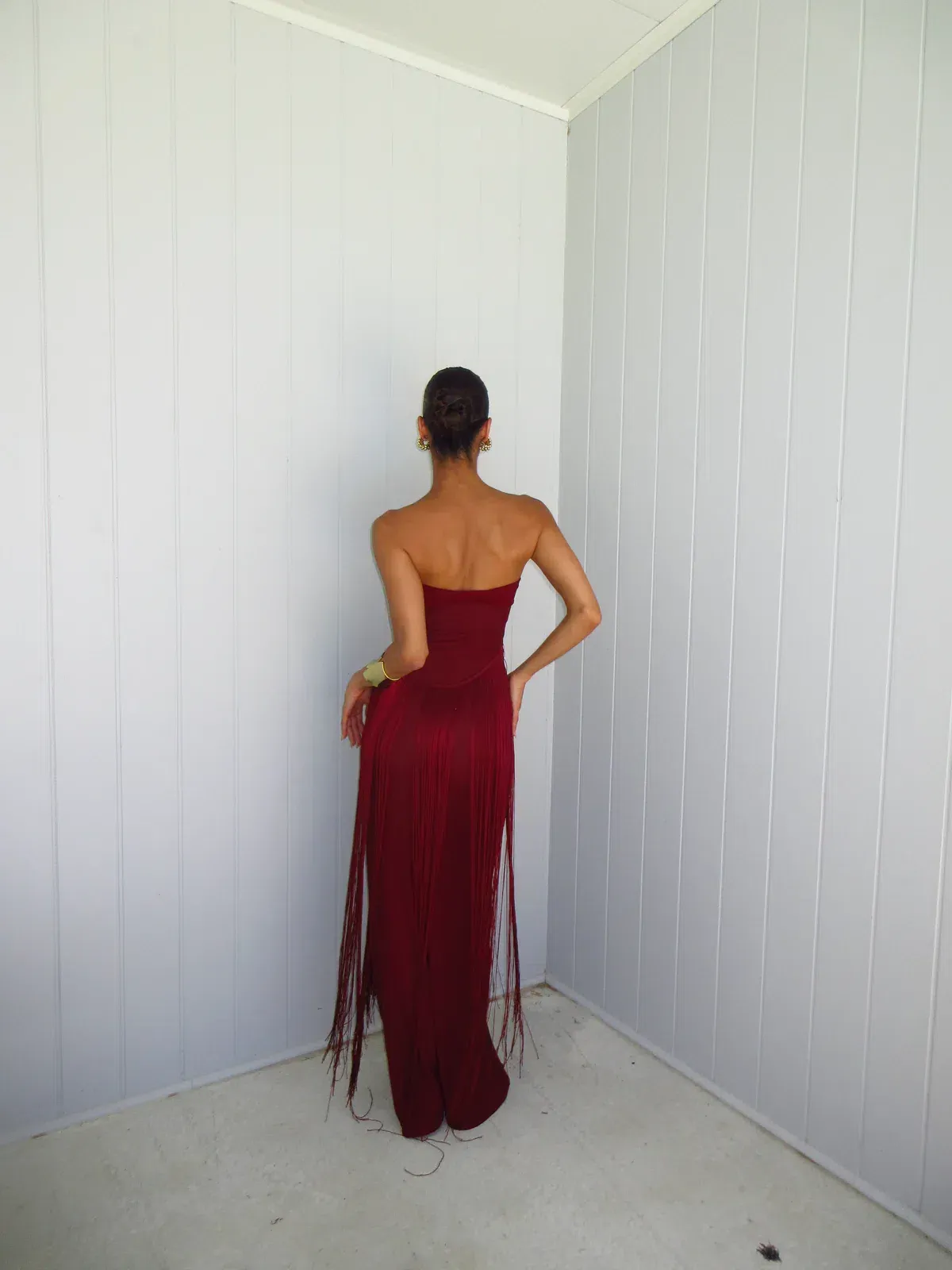 Deconduarte Venus Dress size small Wine - Image 2