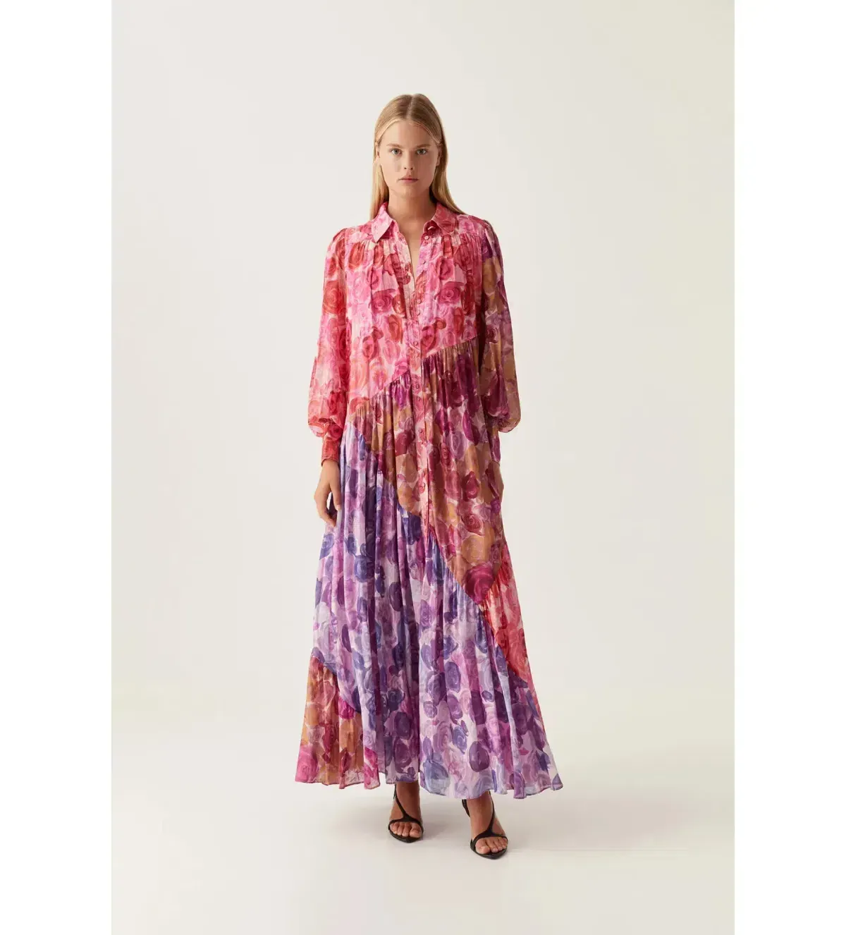 Aje Collisions Maxi Dress Kaleidoscopic Rose Size 12 - Image 2