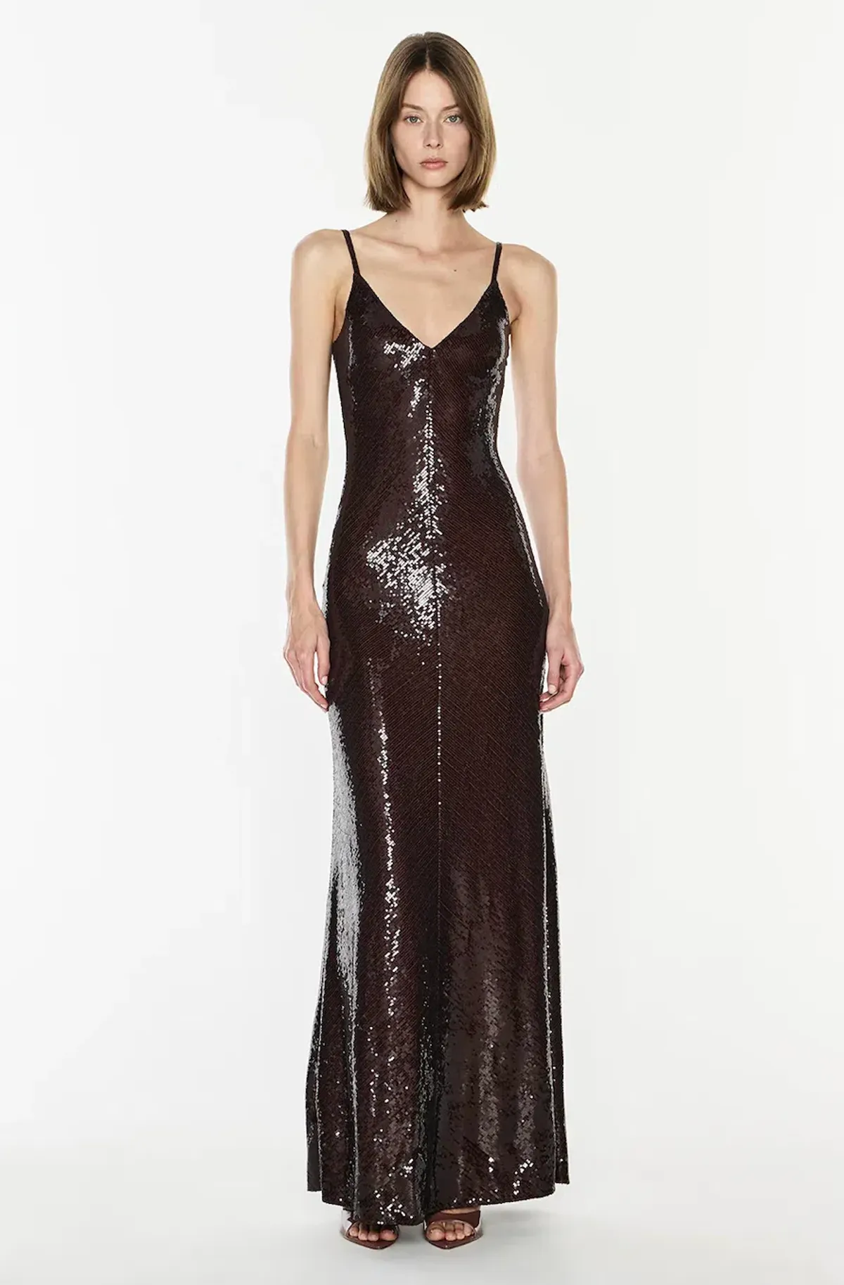Dream Maker Slip Dress | Espresso - Size 10 - Image 1