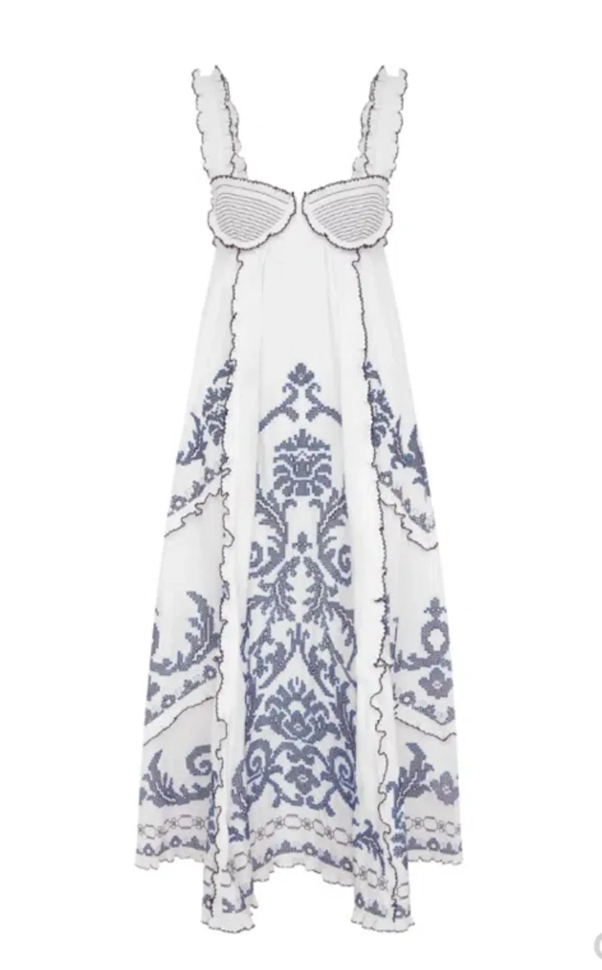 Alémais Hazel Smock Embroidered Midi Size 14 - Image 4