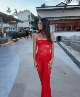 Natalie Rolt Naomi Maxi Dress Tangerine Size 6 for rent on The Volte - image 2