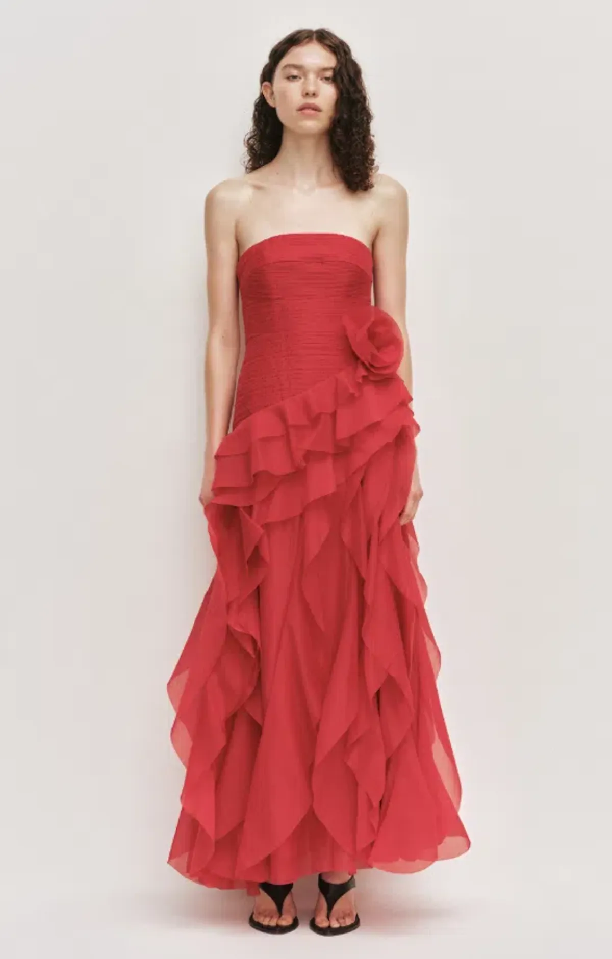 Aje Canyon Maxi Gown Scarlet Red Size 12 - Image 1