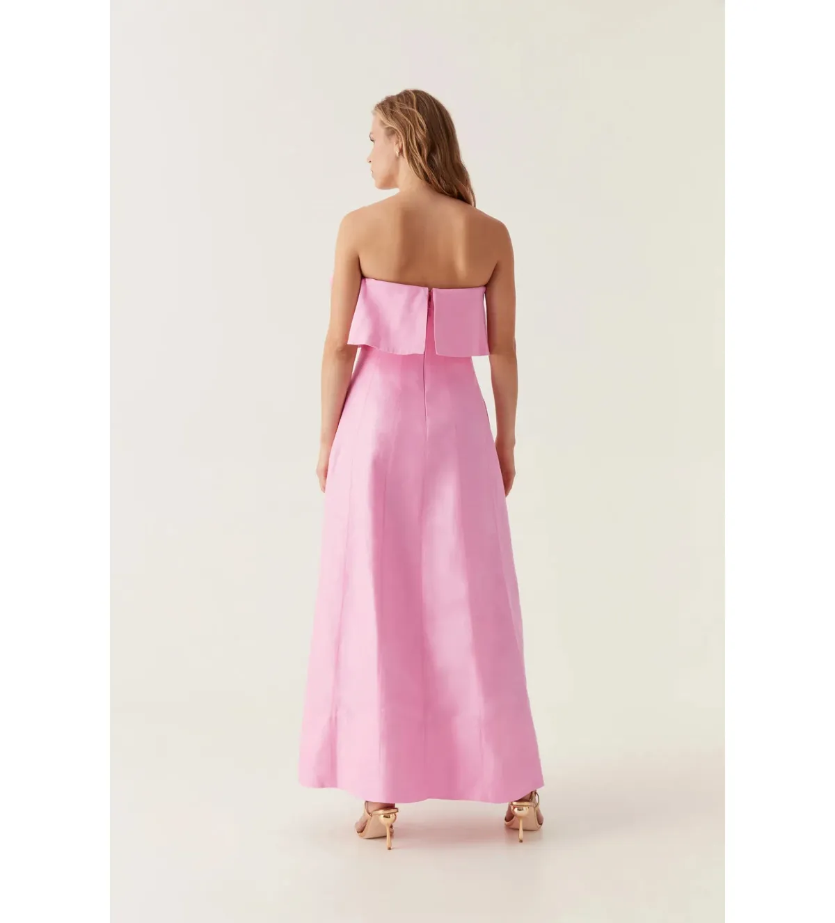 Aje Shallows Strapless Gown in Bon Bon Pink Size AU12 - Image 3