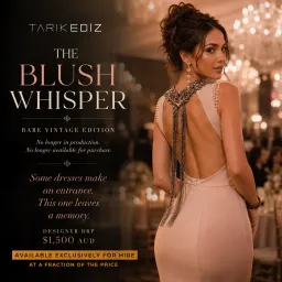 Tarik Ediz The Blush Whisper Maxi Gown Pink Size 8 for rent on The Volte - image 1