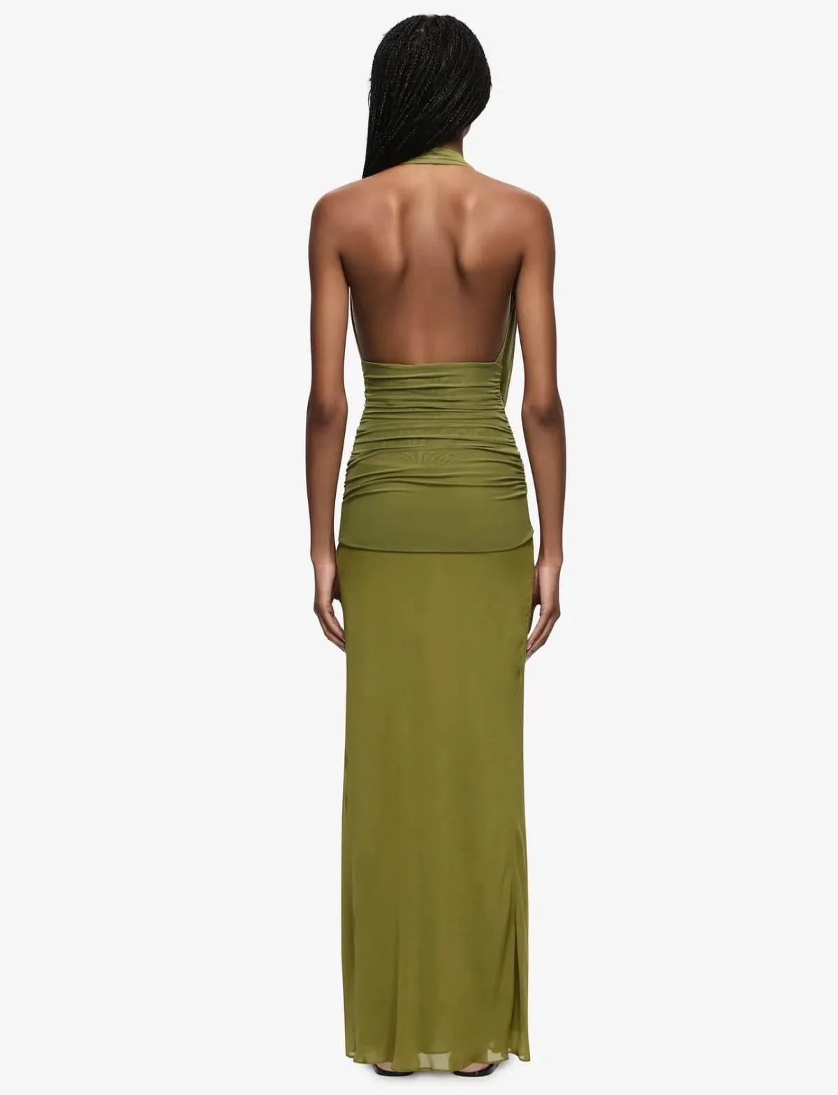 Bec & Bridge Cassis Drape Maxi Dress in Fern - Image 4
