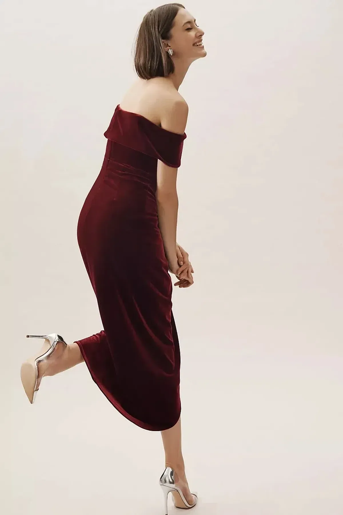 BHLDN Off Shoulder Dress - Image 2