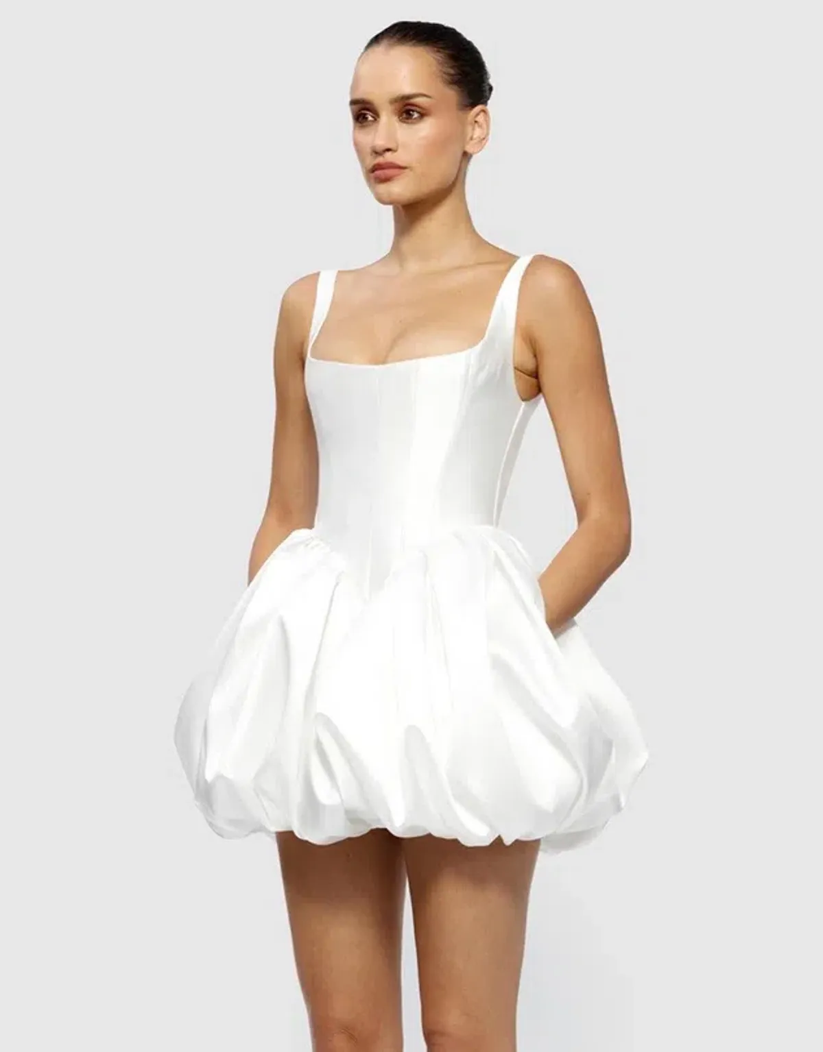 Effie Kats Muse Mini Dress / White / Size 8 - Image 1