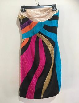Sherri Hill Mini Dress Print Size 10 for rent on The Volte - image 2