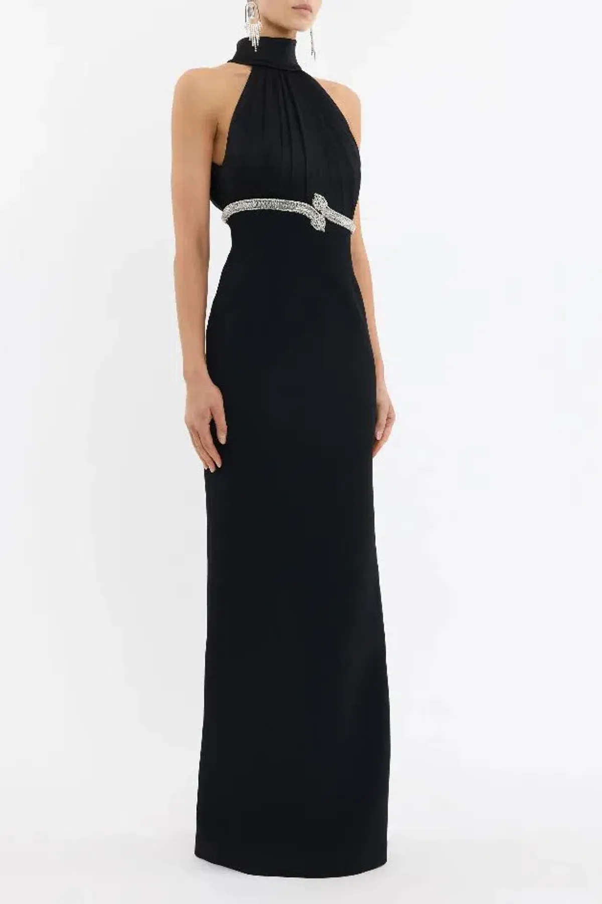 🖤 🐍 REBECCA VALLANCE Lilith Gown – Black – Size 10 AU - Embellished Formal Maxi Dress 🐍🖤 - Image 2