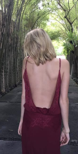 Magali Pascal Gatsby Drape Gown Burgundy Size S / AU 8 for rent on The Volte - image 3