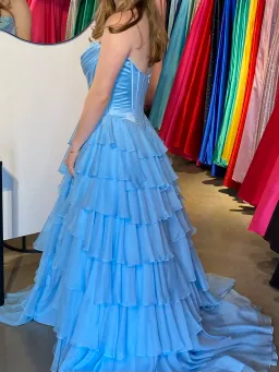 56911 Sherri Hill Light Blue Size 10 for rent on The Volte - image 3