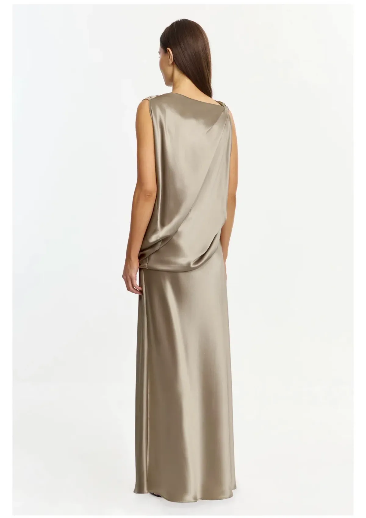 Acler Yalumla Maxi Dress in Walnut Size 12 - Image 4