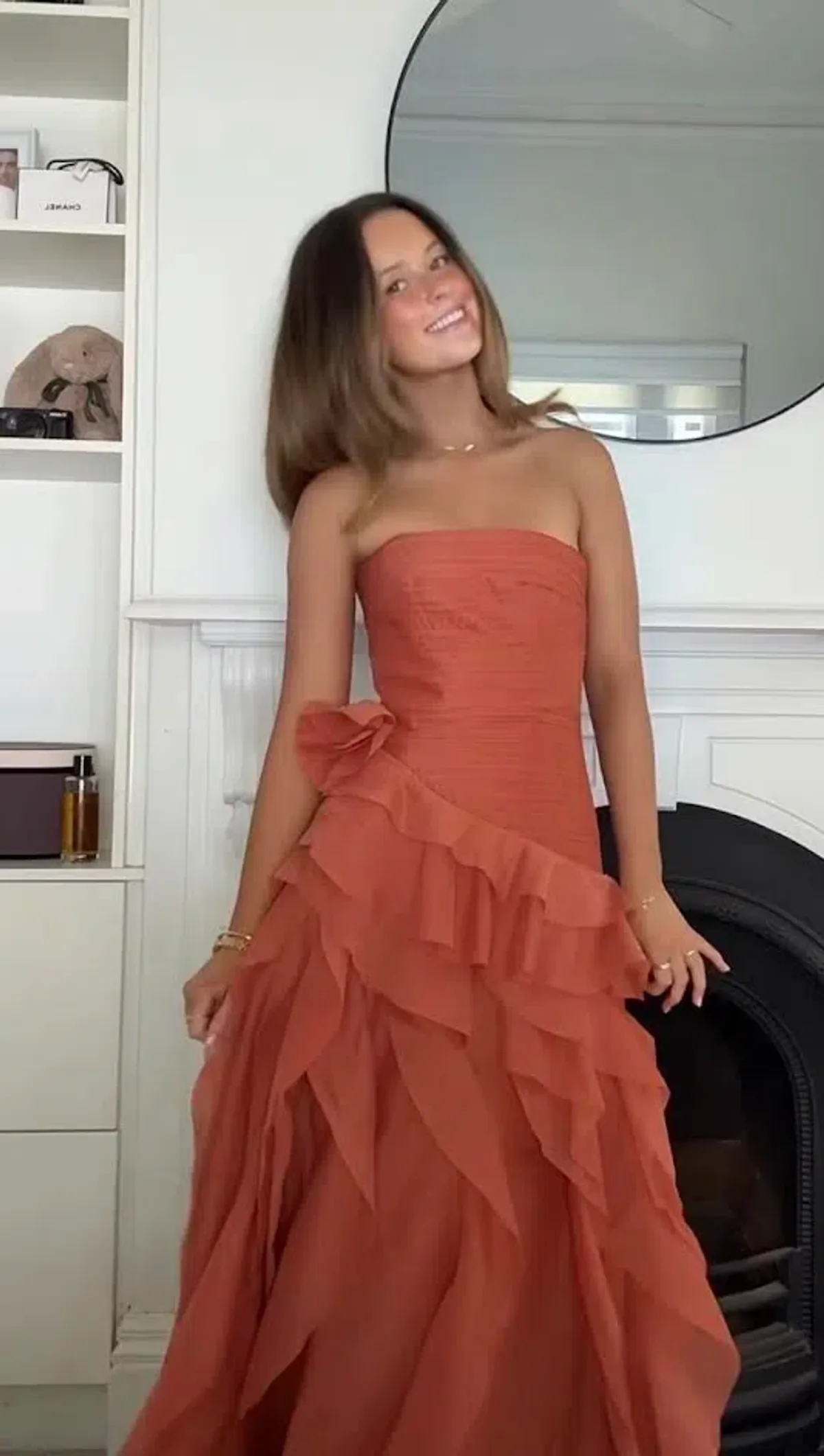🧡 AJE Canyon Gown Size 10 in Coral Clay / Rust Brown / Orange Maxi Dress🧡 - Image 8