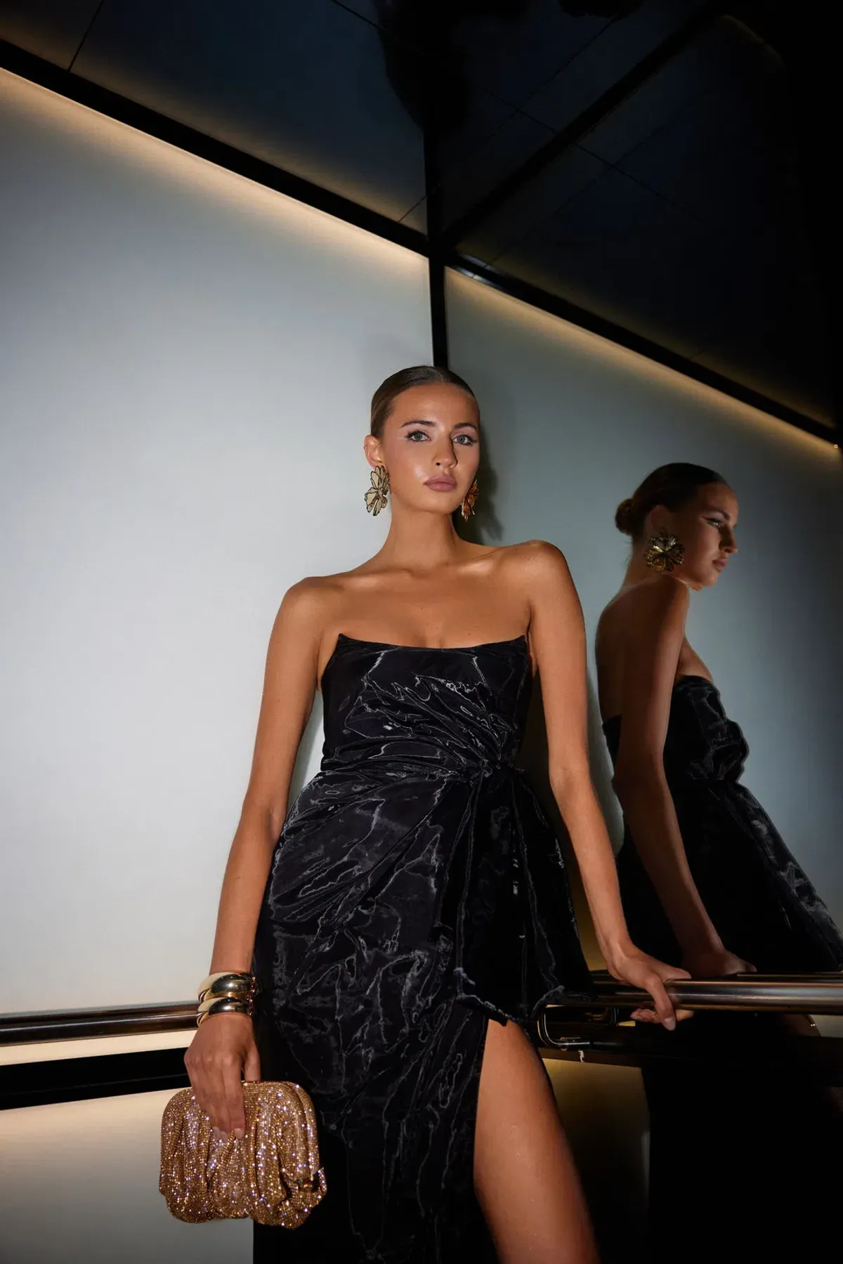 Elle Zeitoune Lennox Black Dress Size 6 - Image 2