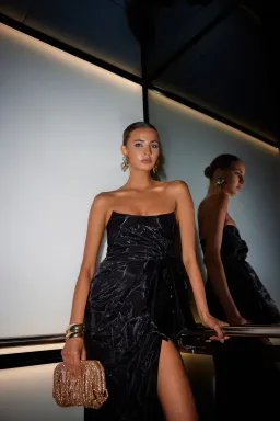 Elle Zeitoune Lennox Black Dress Size 6 for rent on The Volte - image 2